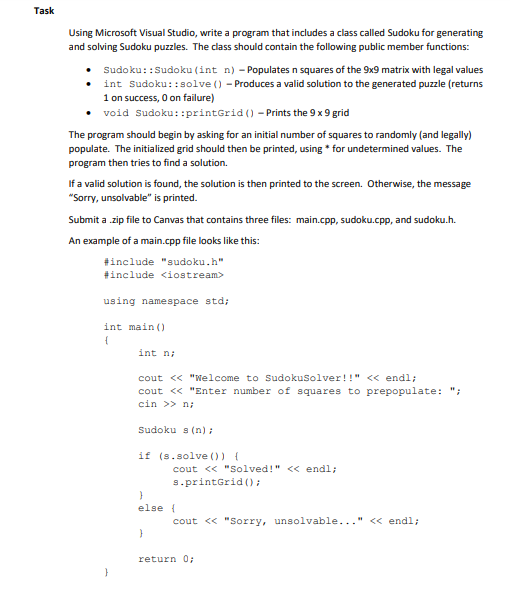 This program should be in C++, if you could separate the different