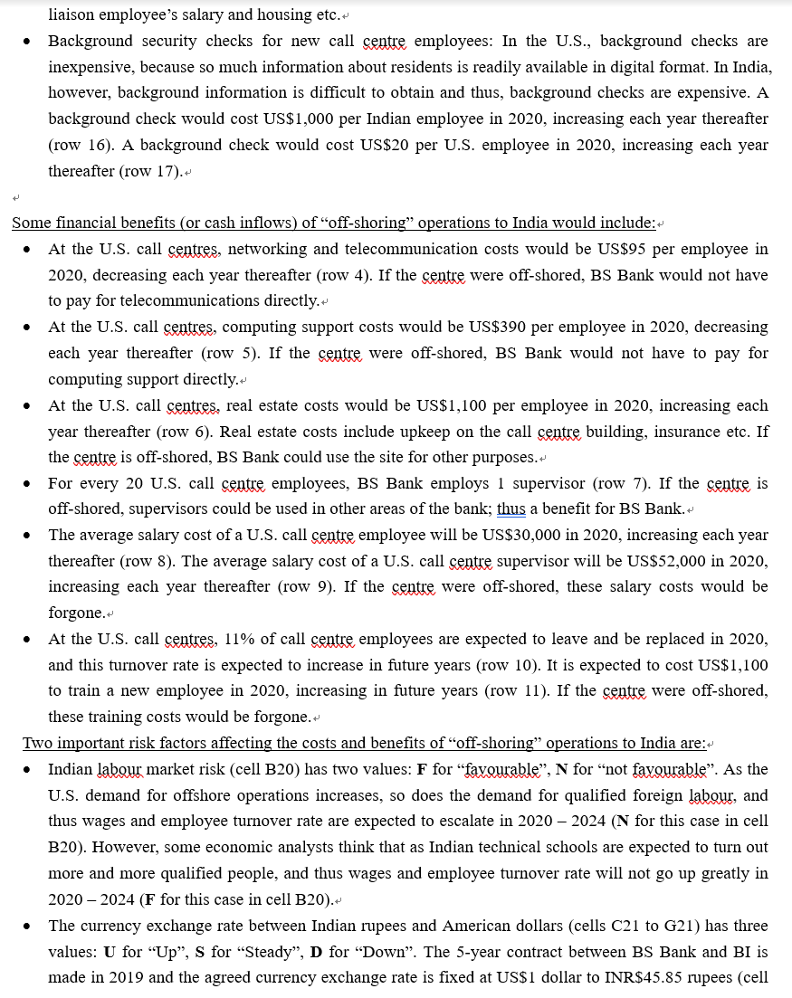 marked with ? in columns B, C and D such that formula