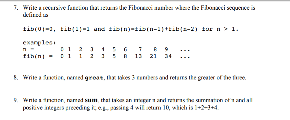 PLEASE CODE USING LISP PROGRAMMING LANGUAGE. defined as fb ( 0 )=0,