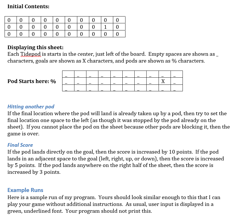 c. d. v. Current Score Input push strength from user (1 -