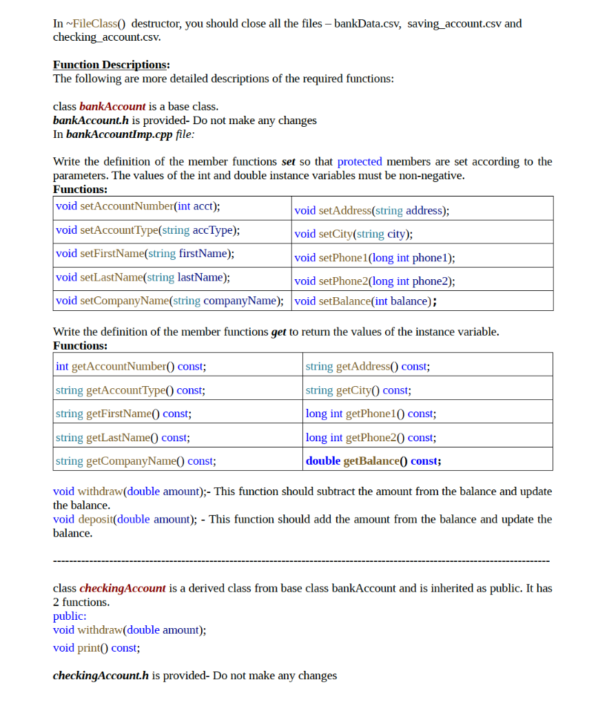 account like checking or savings, and/or both in any bank. This example