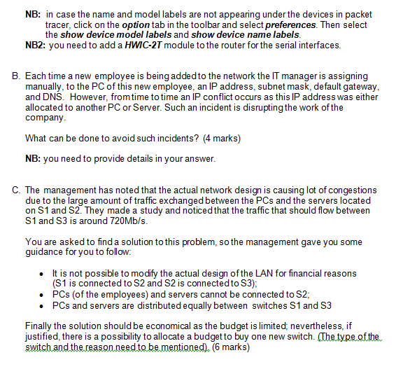 the scenario and the questions. Scenario A new company is now being