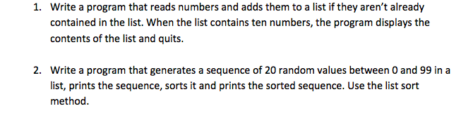 please use python language, and give the code!!! Write a program that