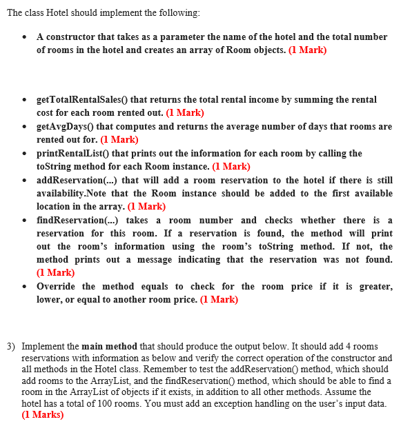 system, your program should keep track of the rooms that are being