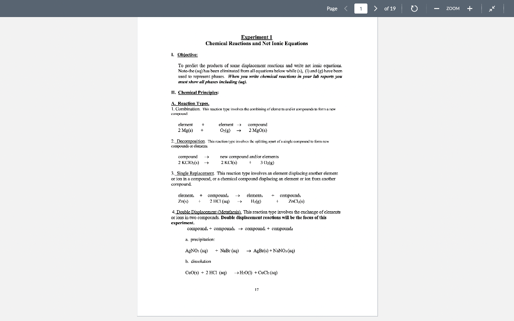 Answer all questions completely(Table 1, 2, 3): Page 1 > of 19