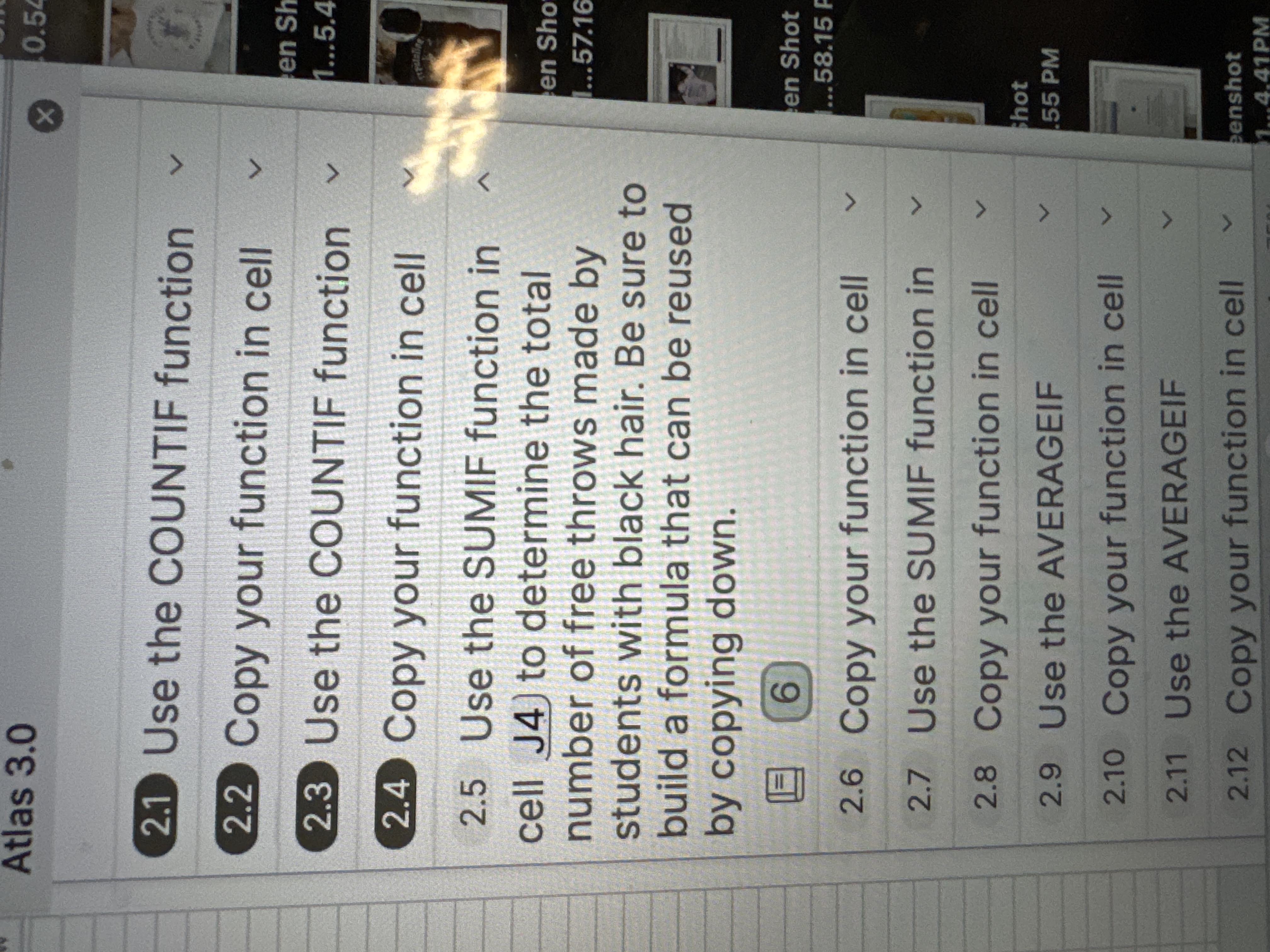  Use the COUNTIF function 2.2 Copy your function in cell 2.3