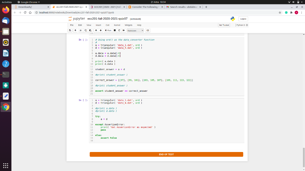 Run C March Question 1 100 points 95 mins Consider the following