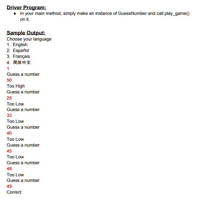 bajo Demasiado alto Correct Correcto Trop haut Correct French Devinez un nombre