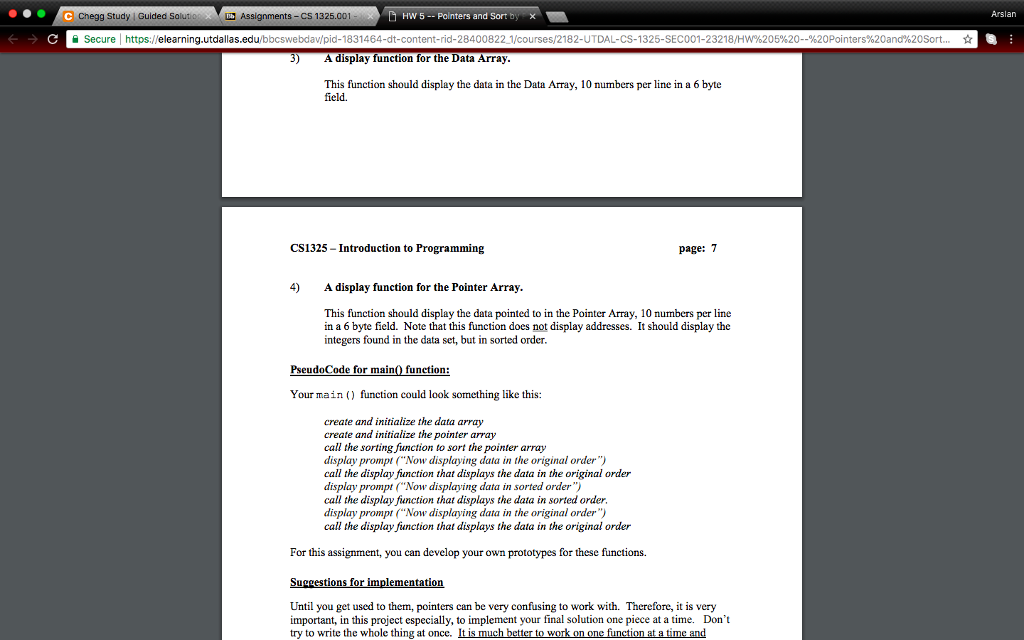 to view in sorted order while leaving the original order unchanged. In