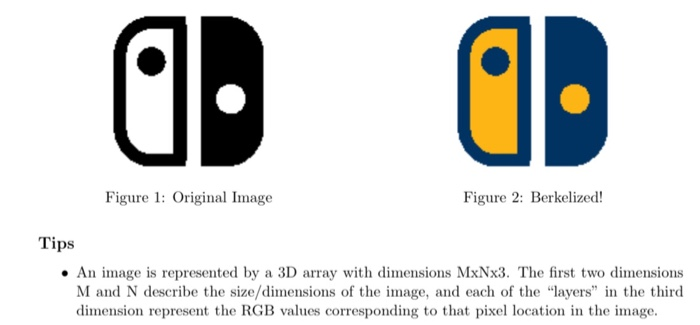 black and white image into blue and gold in a matlab function