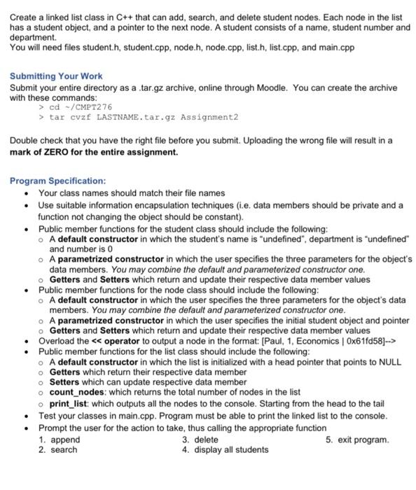  i need the c++ program linked with my previous code that