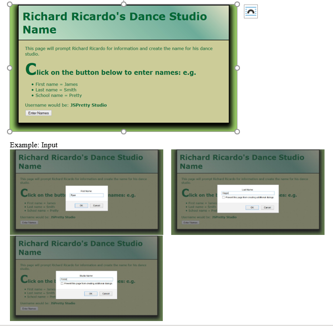 Question 3 JavaScript Chapter 2 (20 points) Estimated time: 2 hours Save