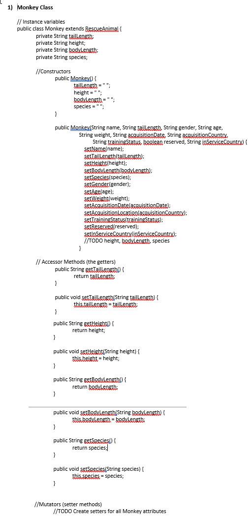what still needs to be done. Provided code classes: Sorry 3 are