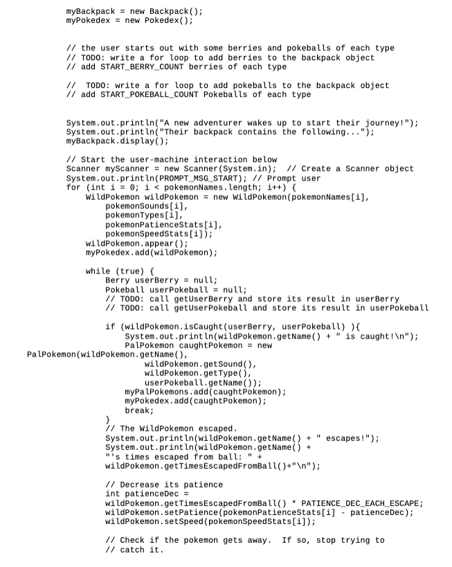 will walk you through the code you need to add, marked with