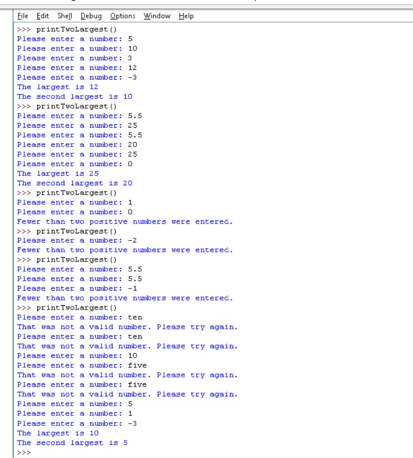 inputs an arbitrary number of positive numbers from the user. The input