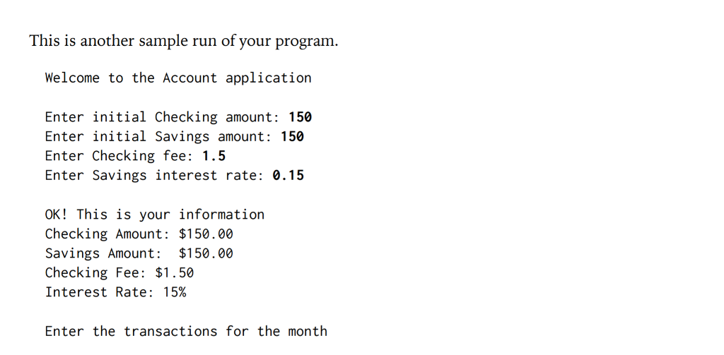 named Depositable, Withdrawable, and Balanceable that specify the methods that can be