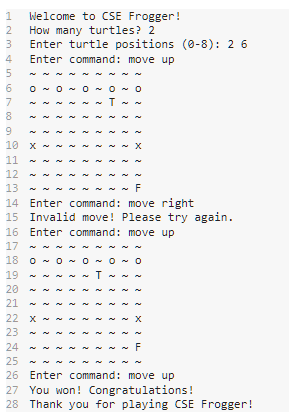 get your Frogger to the other side of the river the Base