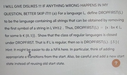  I WILL GIVE DISLIKES !!! IF ANYTHING WRONG HAPPENS IN MY