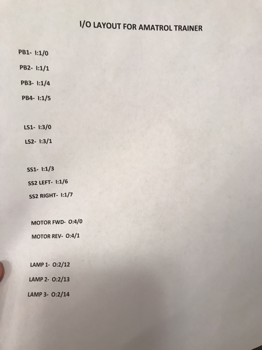  I need help drawing this on paper using ladder logic and