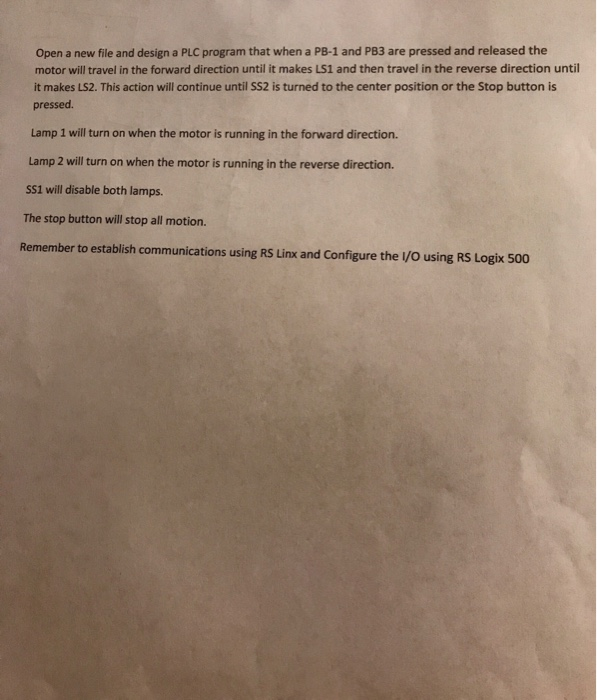 this set of inputs and outputs And this description I/O LAYOUT FOR