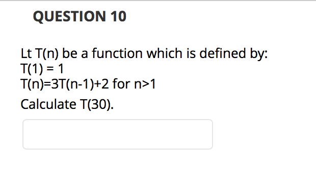 f(n) = 3n (even if they are unconventional descriptions of that function.