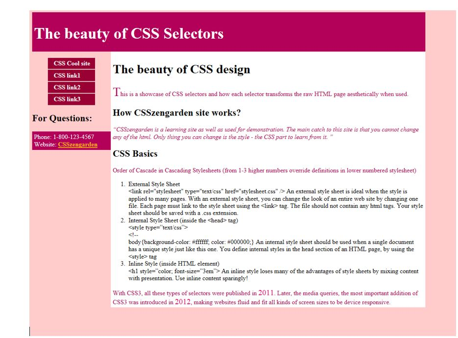  HTML - answer questions 9-12 in css css: /* #1. how