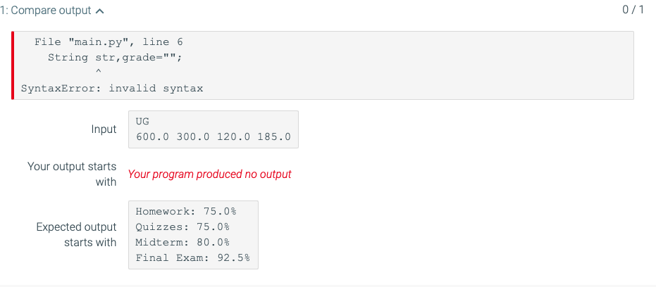  Answer in Python Coding TOP is the error of my coding