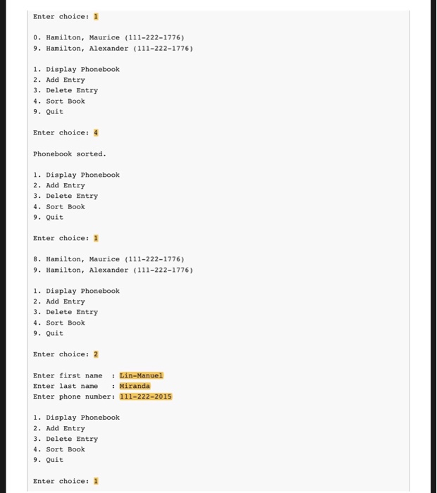 a 10x3 array of String s, with the first column storing first