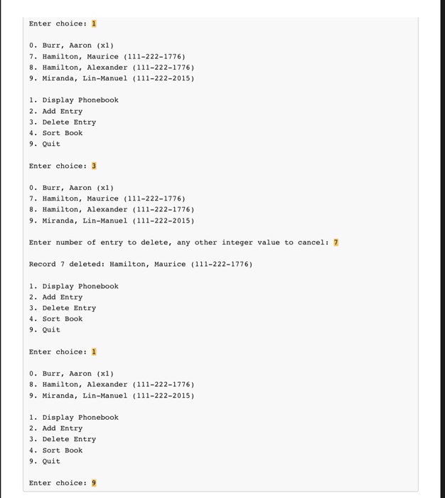 names, the second column storing last names, and the third column storing