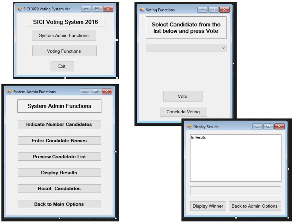 An application in Visual Basic that allow: 1) Enter the number of