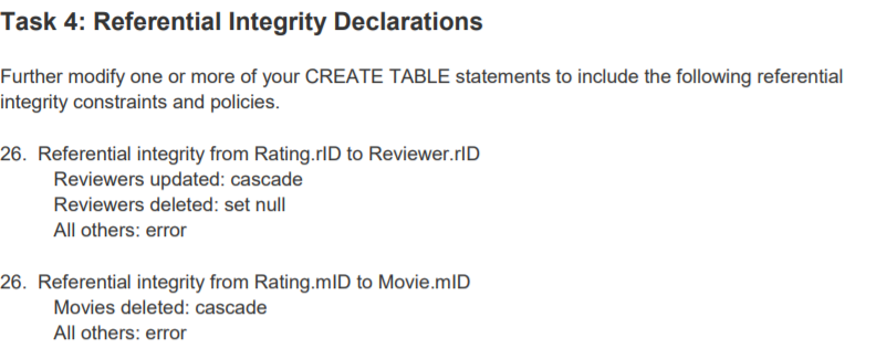int, title VARCHAR(200), year int, director VARCHAR(200)); 8create table Reviewer(ID int, name