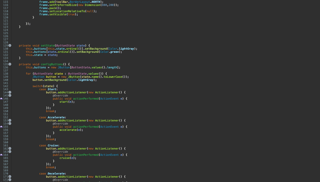 new Truck("Ford F-650"); } else if(vehicleName.equals("Motorcycle")) { vehicle = new Motorcycle("Suzuki"); }