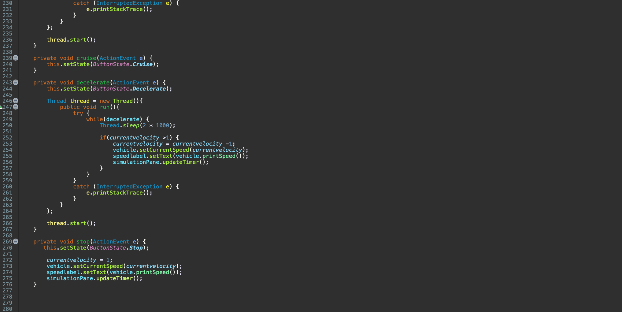 vehicle = new Car("BMW"); } else if(vehicleName.equals("Bicycle")) { vehicle = new Bicycle("A-bike");
