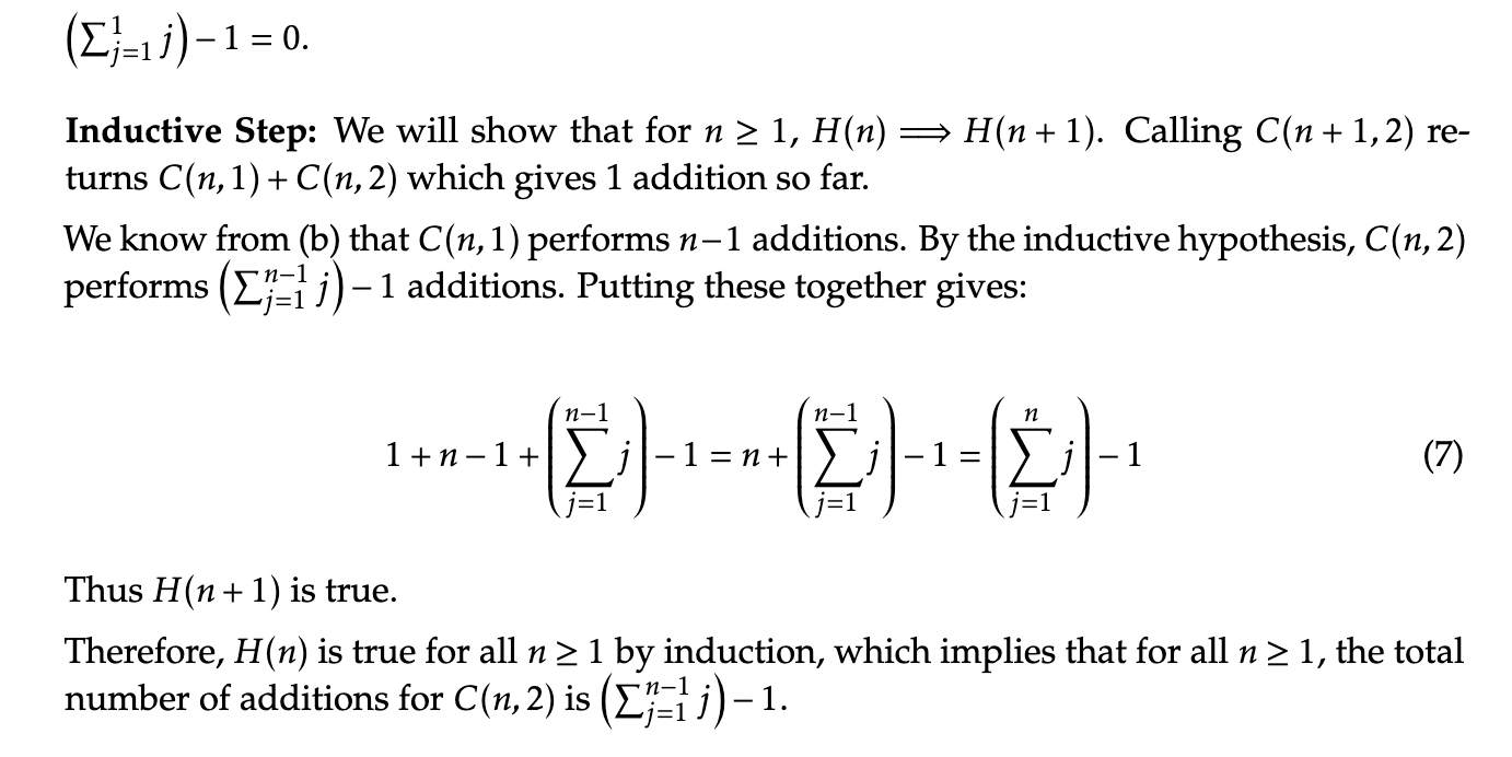 code computes an entry in Pascal's Triangle. Algorithm 2: Pascal's Triangle Function