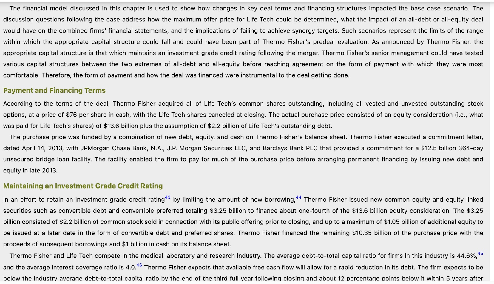 - Evaluate the impact of a range of offer prices for the