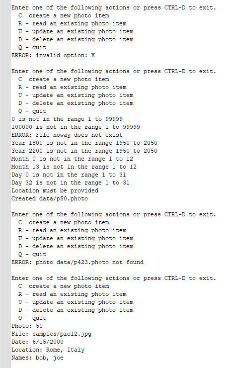language, scripting language, or other tools not otherwise permitted. Photo information will