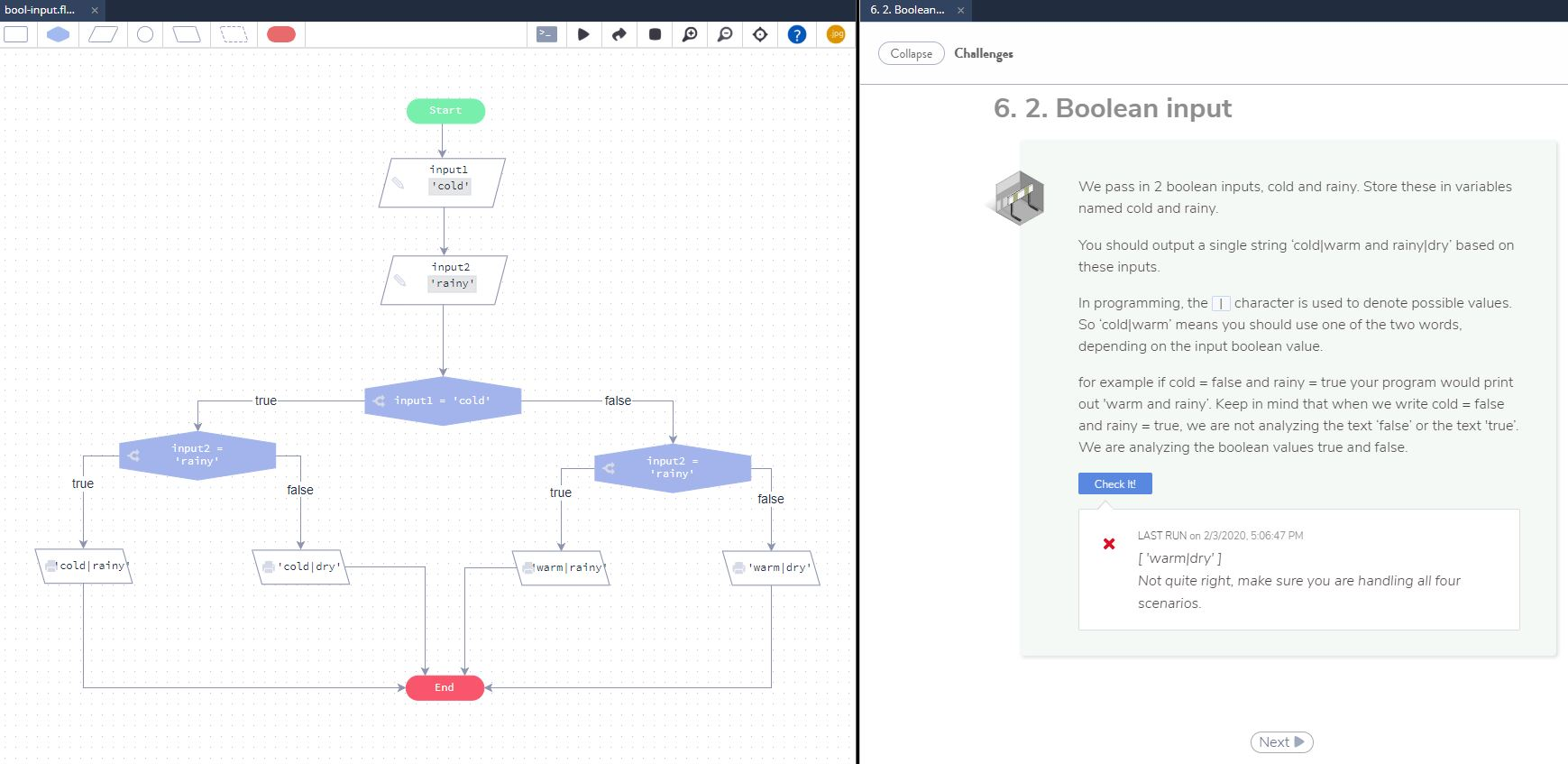 Having an issue with this problem. I think something is wrong with