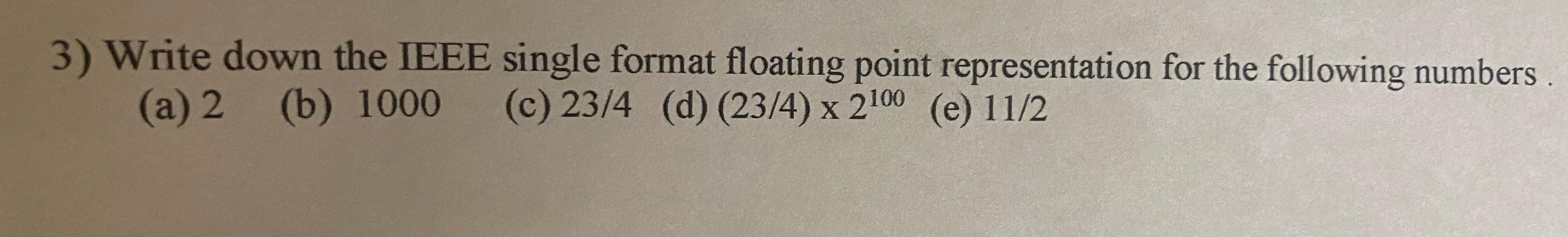 I do not understand part a and part e. 3) Write down