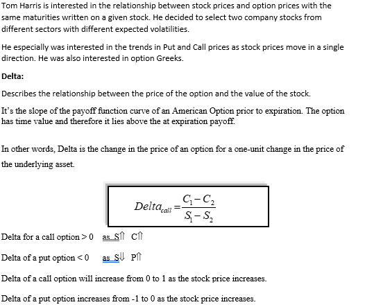 June 24 Options E = 210 Date Stock Close Price Call