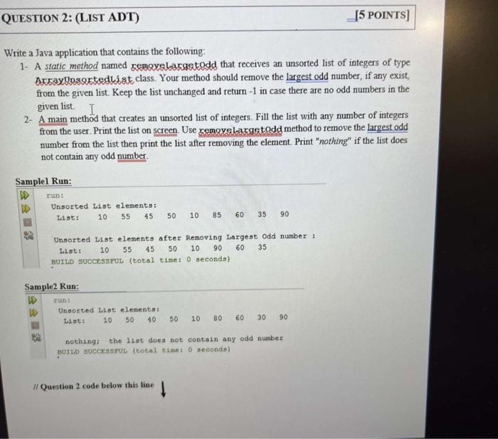 data structure Write a Java application that contains the following: 1- A