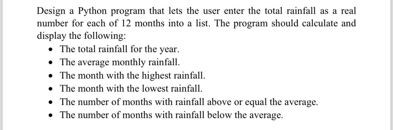  Design a Python program that lets the user enter the total