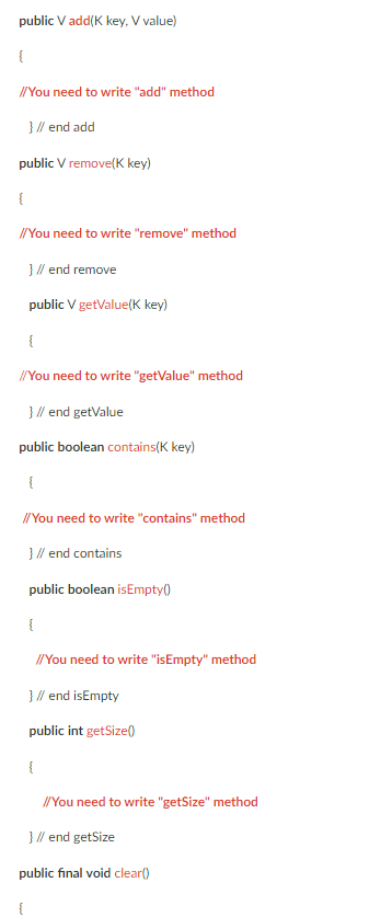 of TableEntry. import java.util.Iterator; import java.util.NoSuchElementException; public class HashedDictionary implements Dictionarylnterface //