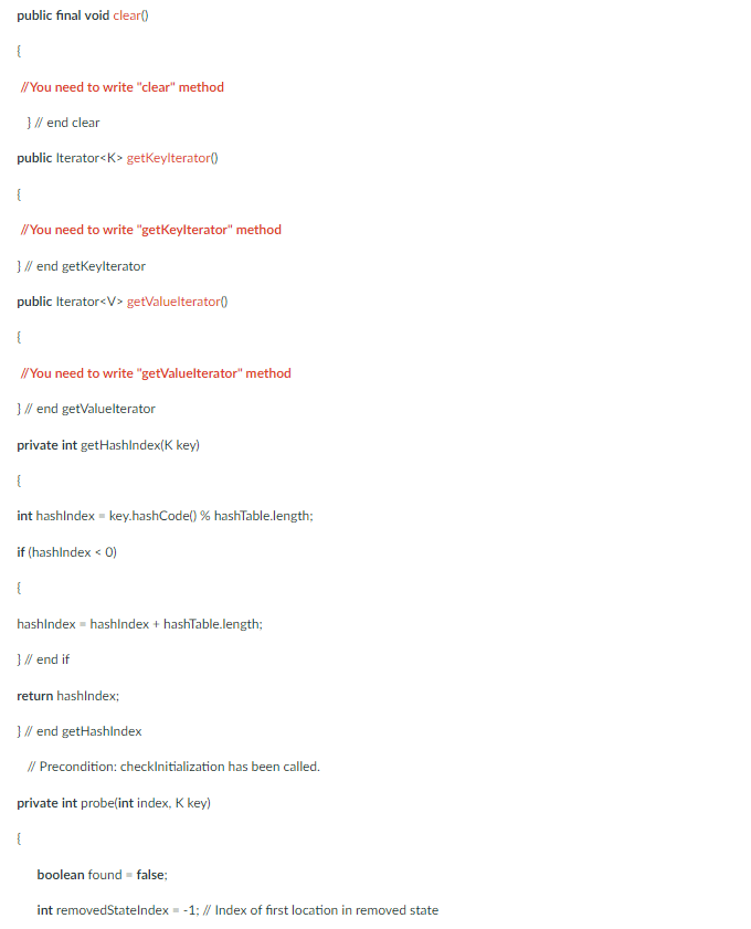 The dictionary: private int numberOfEntries; private static final int DEFAULT_CAPACITY =5;// Must