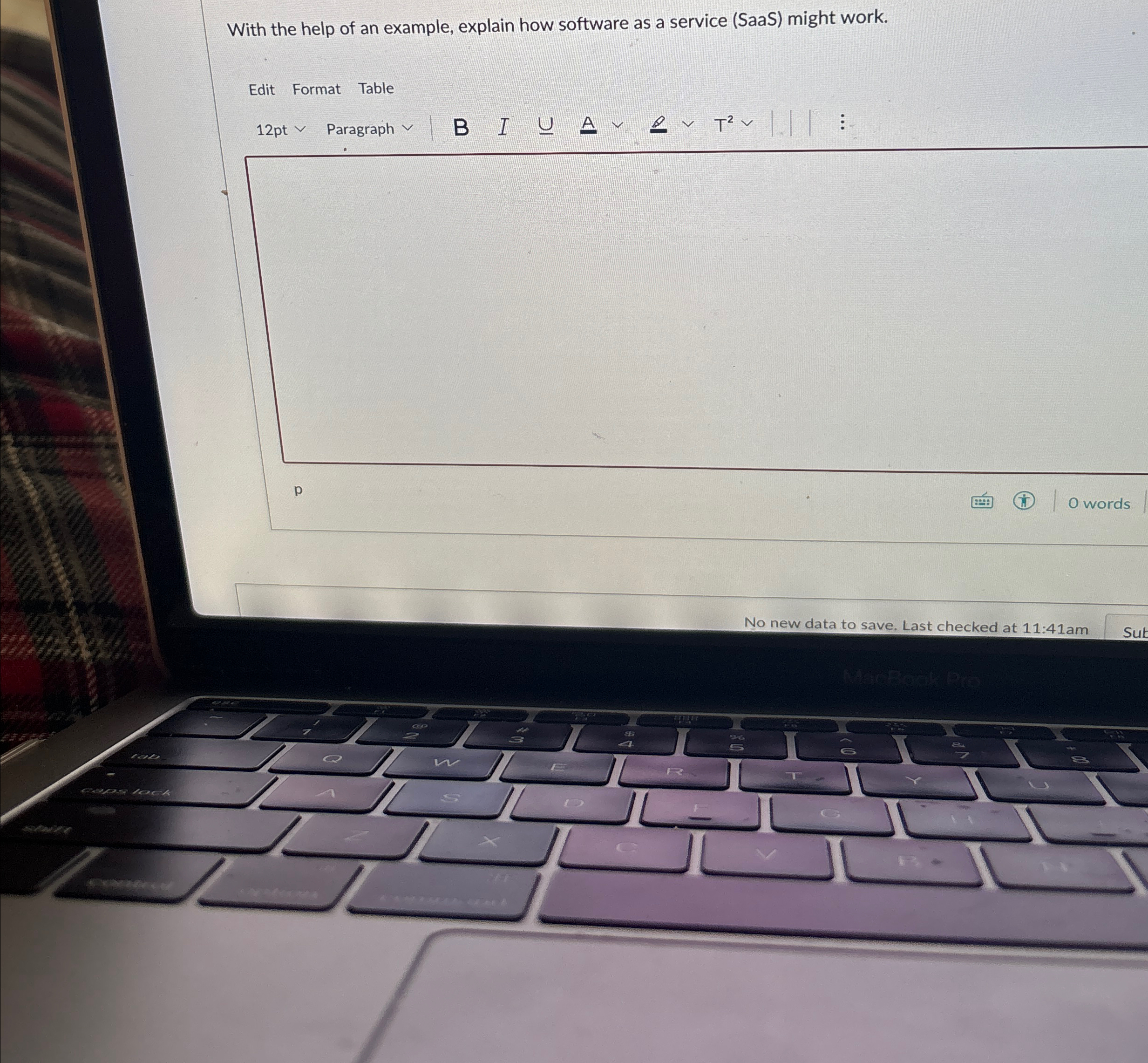  With the help of an example, explain how software as a