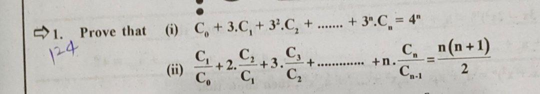 Power star question... + + 3".C. = 4" 1. Prove that (1)