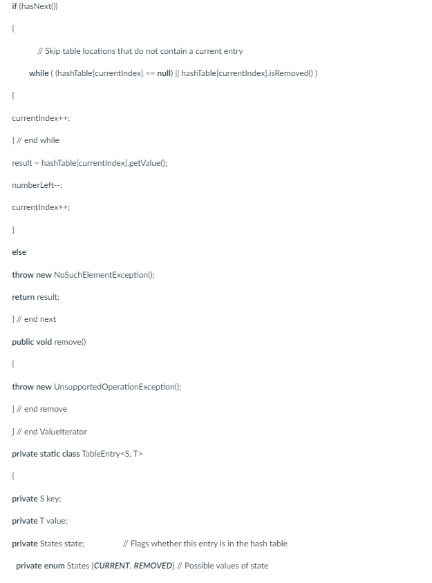 = getNextPrime(initialCapacity); checkSize(tableSize); // The cast is safe because the new array