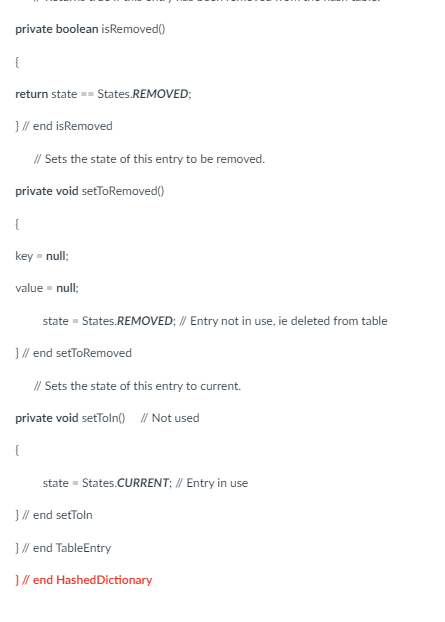 = temp; initialized = true; \} // end constructor // // We've