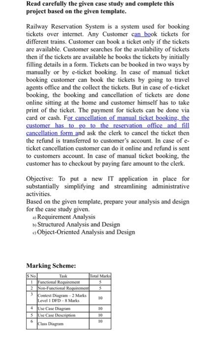  project based on the given template. Railway Reservation System is a