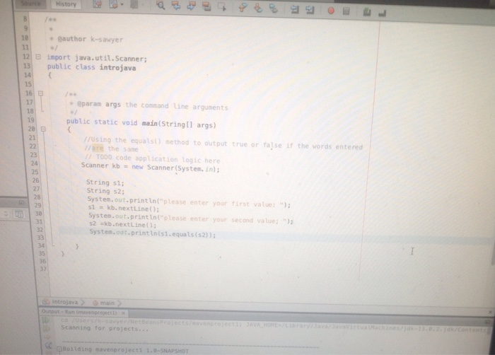Two Strings Write Java program that asks the user to enter two