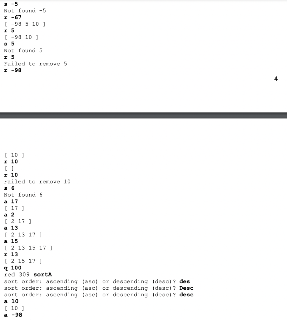 20 in your final submission #define SUCCESS 0 char order[5]; // global